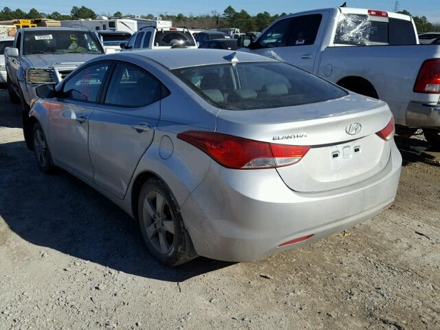 KMHDH4AE3DU708233 - 2013 HYUNDAI ELANTRA GL SILVER photo 3