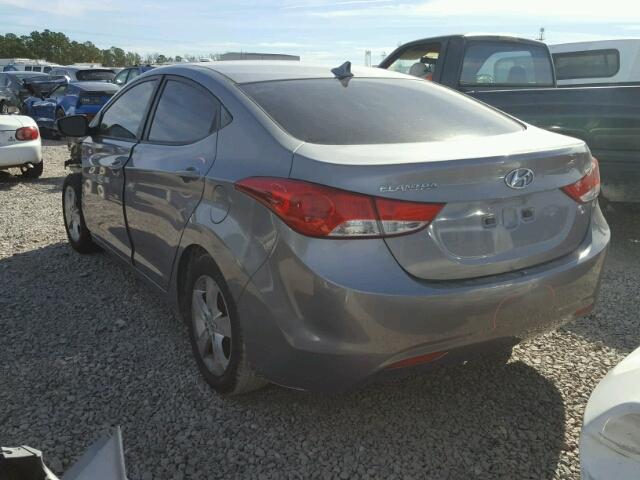 KMHDH4AE1BU083067 - 2011 HYUNDAI ELANTRA GL GRAY photo 3