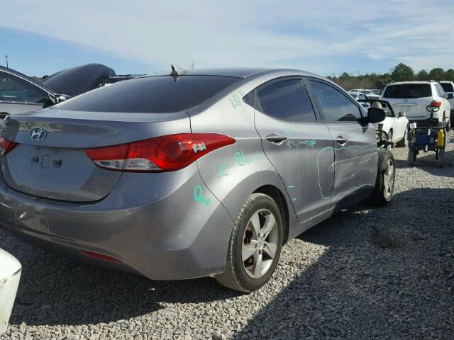 KMHDH4AE1BU083067 - 2011 HYUNDAI ELANTRA GL GRAY photo 4