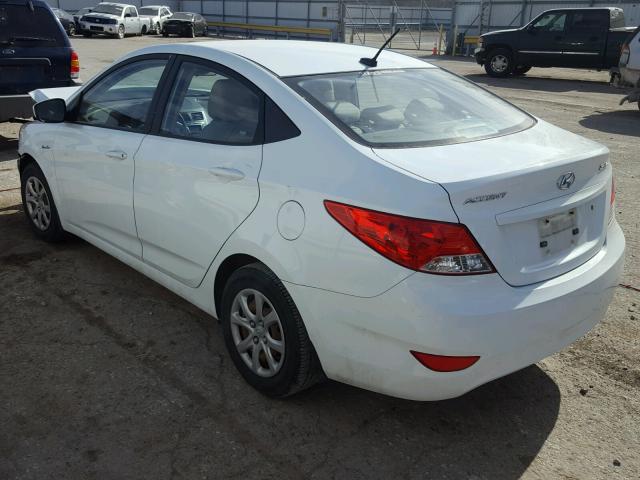 KMHCT4AE6CU244105 - 2012 HYUNDAI ACCENT GLS WHITE photo 3