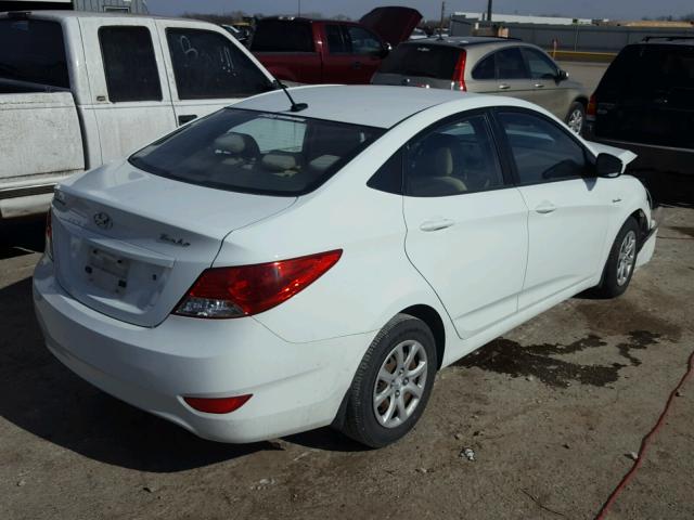 KMHCT4AE6CU244105 - 2012 HYUNDAI ACCENT GLS WHITE photo 4