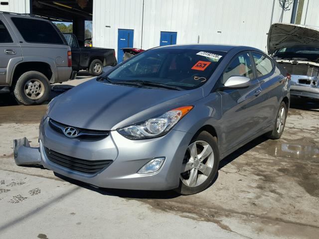 KMHDH4AE4DU906447 - 2013 HYUNDAI ELANTRA GL SILVER photo 2