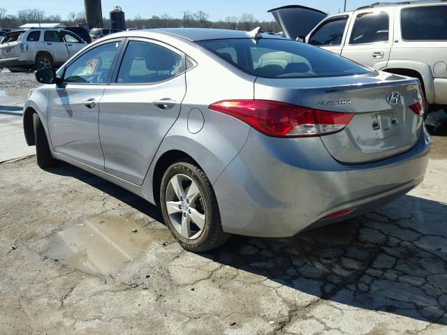 KMHDH4AE4DU906447 - 2013 HYUNDAI ELANTRA GL SILVER photo 3