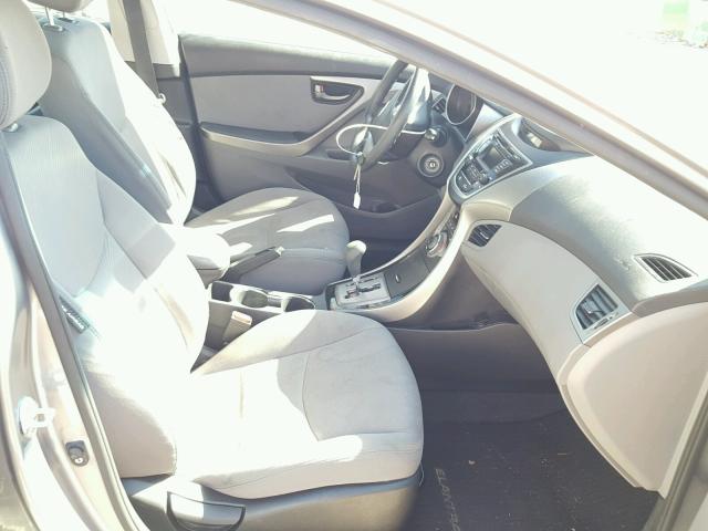 KMHDH4AE4DU906447 - 2013 HYUNDAI ELANTRA GL SILVER photo 5