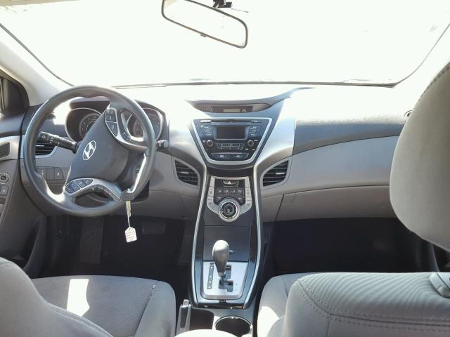 KMHDH4AE4DU906447 - 2013 HYUNDAI ELANTRA GL SILVER photo 9