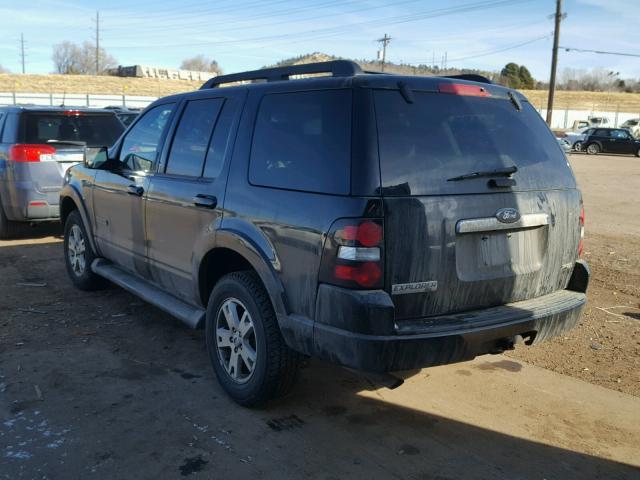 1FMEU73E47UA91119 - 2007 FORD EXPLORER X BLACK photo 3