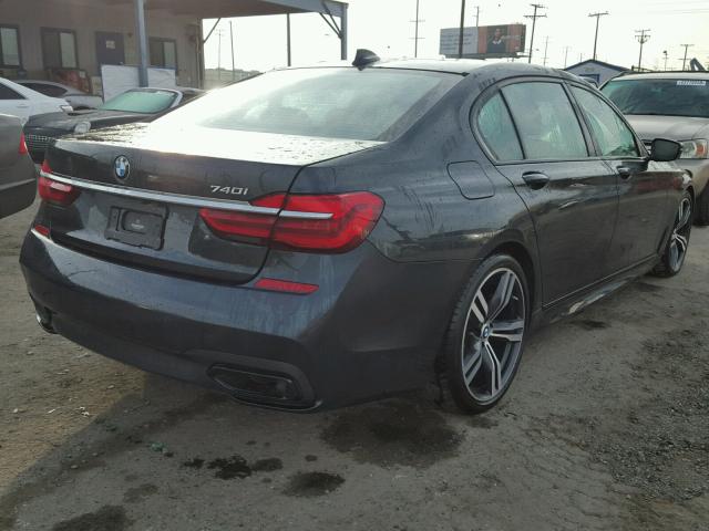 WBA7E2C57GG738881 - 2016 BMW 740 I CHARCOAL photo 4