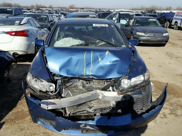 19XFA16859E000431 - 2009 HONDA CIVIC EX BLUE photo 9