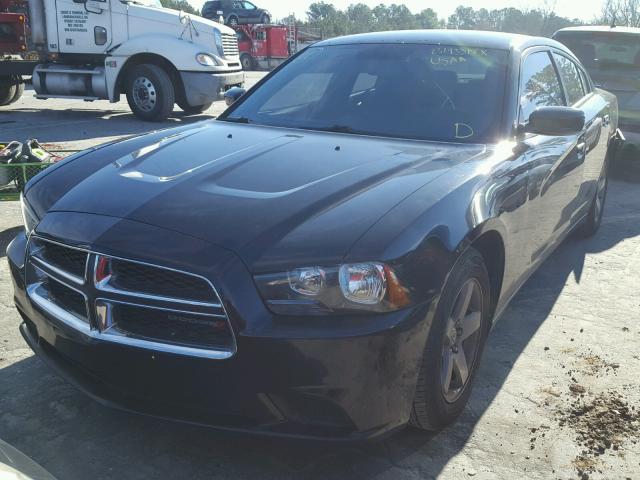 2C3CDXBGXDH624804 - 2013 DODGE CHARGER SE BLACK photo 2