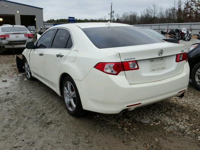 JH4CU2F61AC000029 - 2010 ACURA TSX WHITE photo 3