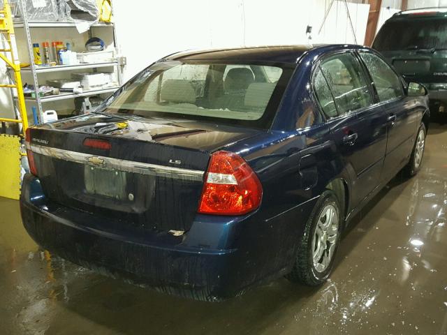 1G1ZS57F57F279633 - 2007 CHEVROLET MALIBU LS BLUE photo 4