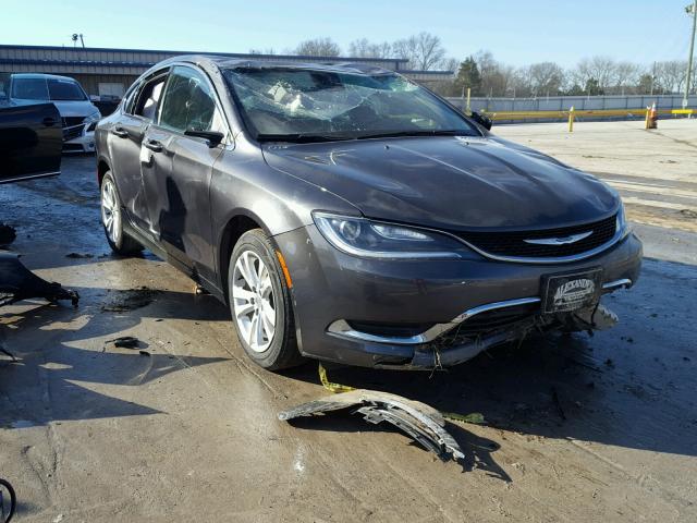 1C3CCCAG4FN757839 - 2015 CHRYSLER 200 LIMITE CHARCOAL photo 1