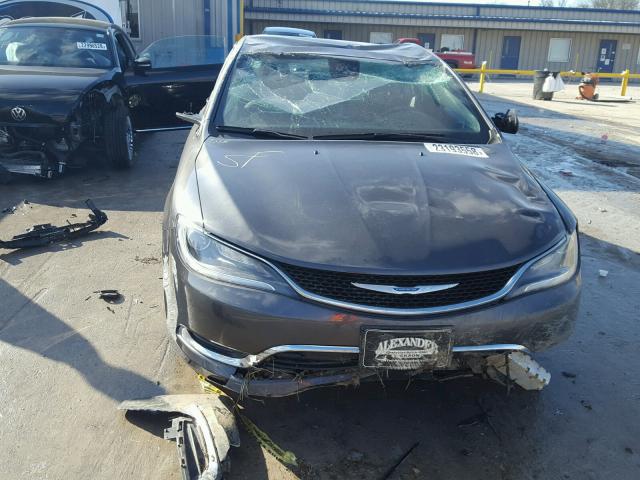 1C3CCCAG4FN757839 - 2015 CHRYSLER 200 LIMITE CHARCOAL photo 9