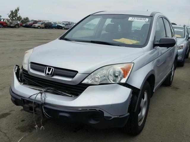 5J6RE48359L068847 - 2009 HONDA CR-V LX SILVER photo 2