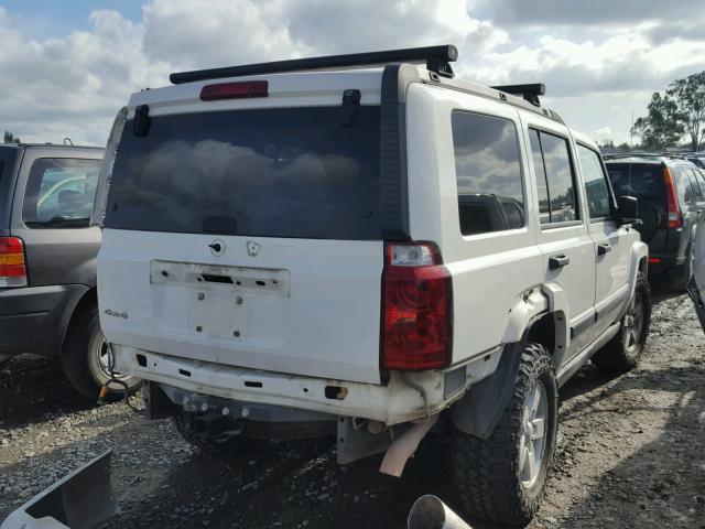 1J8HG48N76C212139 - 2006 JEEP COMMANDER WHITE photo 4