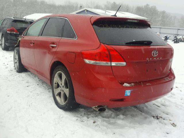 4T3BK3BB1BU049399 - 2011 TOYOTA VENZA BASE RED photo 3