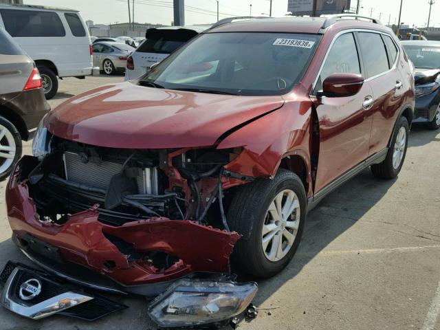 5N1AT2MT4FC776422 - 2015 NISSAN ROGUE S RED photo 2