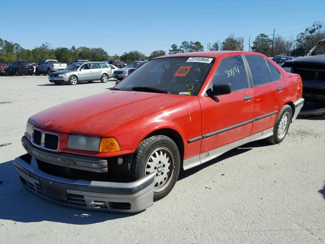 WBACB3314NFE06929 - 1992 BMW 325 I RED photo 2