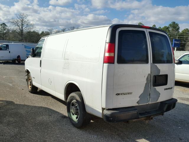 1GCGG25V161113632 - 2006 CHEVROLET EXPRESS G2 WHITE photo 3