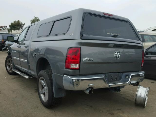 1C6RD6GT2CS236065 - 2012 DODGE RAM 1500 S GRAY photo 3