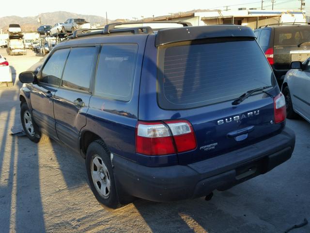 JF1SF65521G718792 - 2001 SUBARU FORESTER S BLUE photo 3