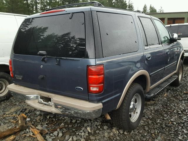 1FMPU18L4WLB08597 - 1998 FORD EXPEDITION BLUE photo 4