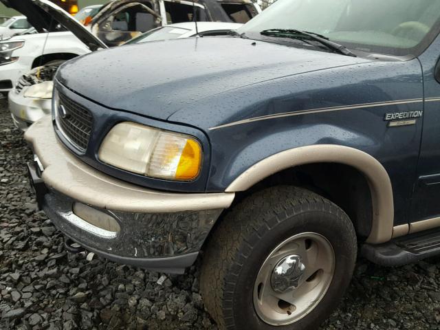 1FMPU18L4WLB08597 - 1998 FORD EXPEDITION BLUE photo 9