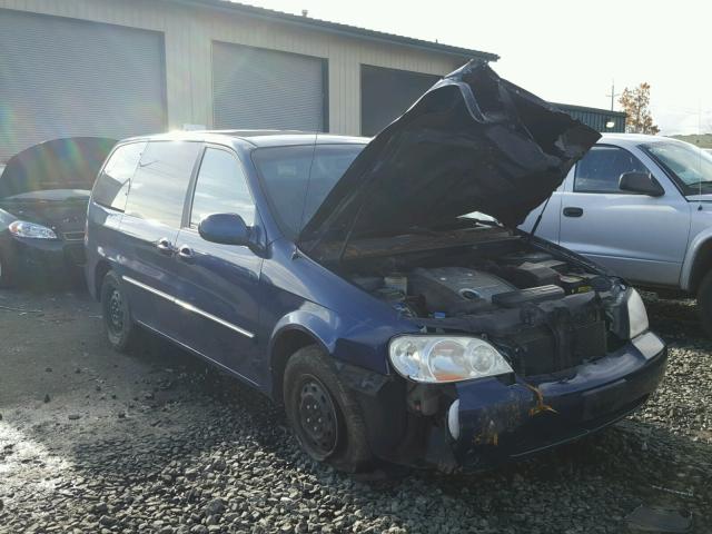 KNDUP131646583829 - 2004 KIA SEDONA EX BLUE photo 1