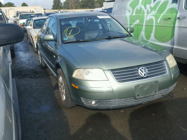 WVWPH63B82P035693 - 2002 VOLKSWAGEN PASSAT GLS GREEN photo 1