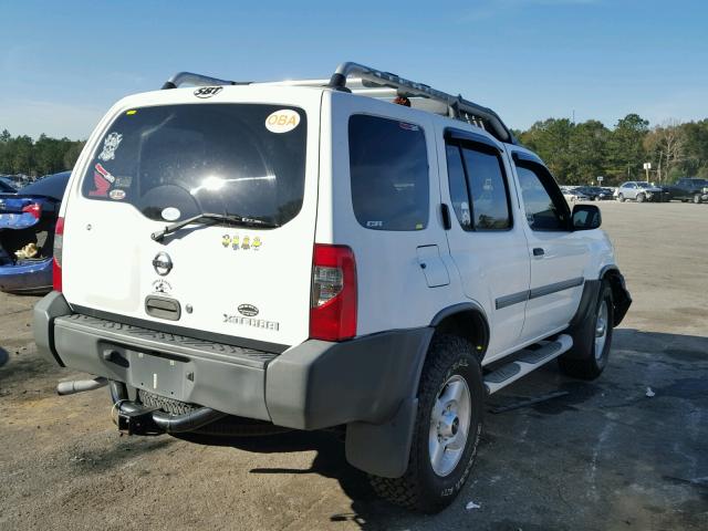 5N1ED28T12C536585 - 2002 NISSAN XTERRA XE WHITE photo 4