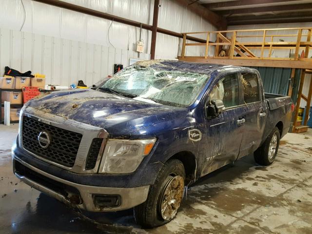 1N6AA1EJ0HN507405 - 2017 NISSAN TITAN S BLUE photo 2