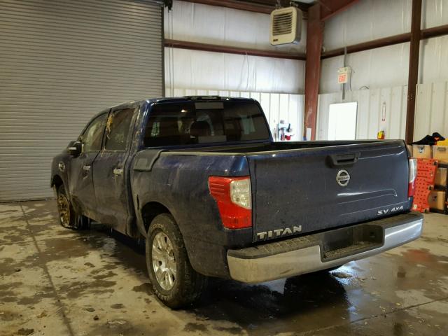 1N6AA1EJ0HN507405 - 2017 NISSAN TITAN S BLUE photo 3