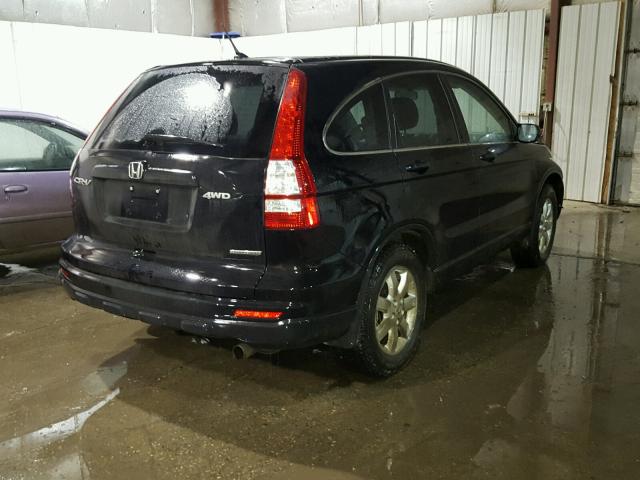 5J6RE4H40BL112140 - 2011 HONDA CR-V SE BLACK photo 4