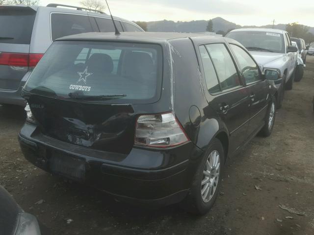 9BWGL61J454001450 - 2005 VOLKSWAGEN GOLF GLS BLACK photo 4