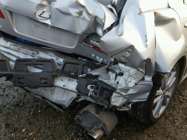 JTHBK262572034827 - 2007 LEXUS IS 250 SILVER photo 9