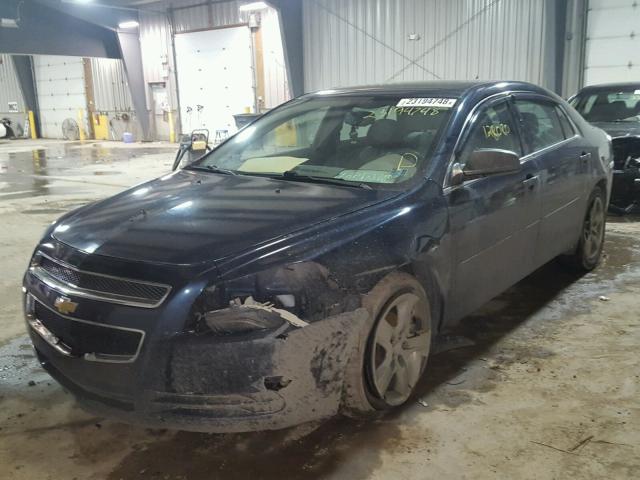 1G1ZB5EB8AF180313 - 2010 CHEVROLET MALIBU LS BLUE photo 2