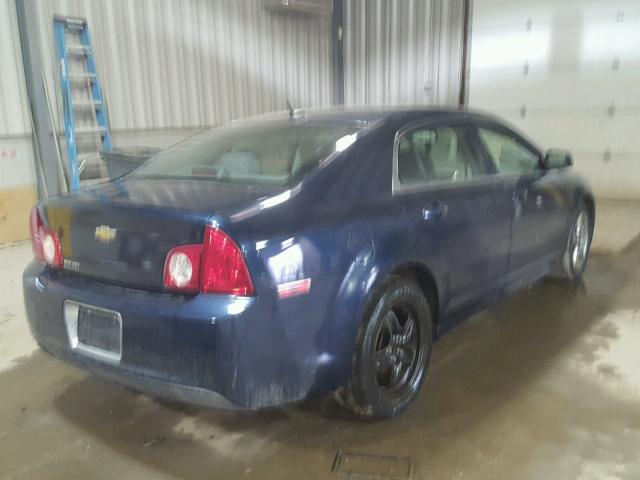 1G1ZB5EB8AF180313 - 2010 CHEVROLET MALIBU LS BLUE photo 4