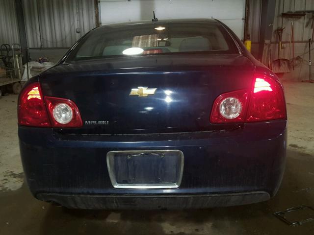 1G1ZB5EB8AF180313 - 2010 CHEVROLET MALIBU LS BLUE photo 9