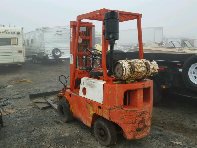 Y23500335408FA - 1994 CLARK FORKLIFT FORKLIFT ORANGE photo 3