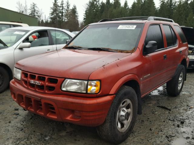 4S2DM58W414343582 - 2001 ISUZU RODEO S RED photo 2