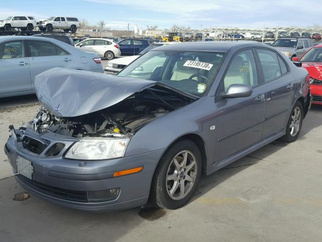 YS3FD49Y671015209 - 2007 SAAB 9-3 2.0T GRAY photo 2