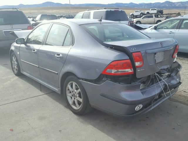 YS3FD49Y671015209 - 2007 SAAB 9-3 2.0T GRAY photo 3