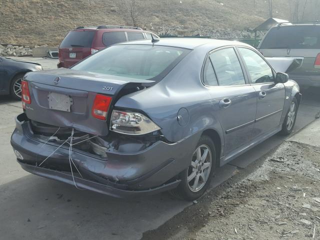 YS3FD49Y671015209 - 2007 SAAB 9-3 2.0T GRAY photo 4