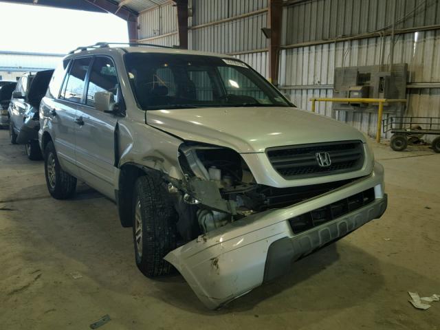 2HKYF18594H540575 - 2004 HONDA PILOT EXL SILVER photo 1