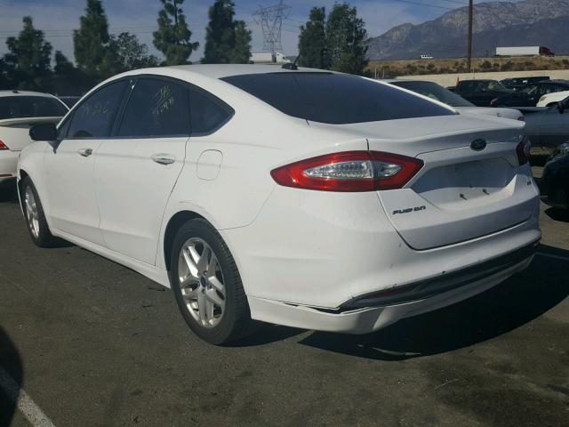 3FA6P0H73DR220333 - 2013 FORD FUSION SE WHITE photo 3