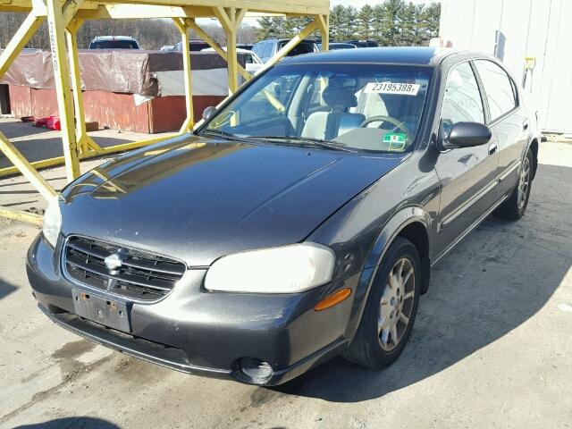 JN1CA31D81T618988 - 2001 NISSAN MAXIMA GXE GRAY photo 2