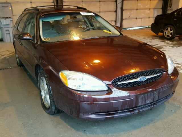 1FAFP5826YG265605 - 2000 FORD TAURUS SE MAROON photo 1