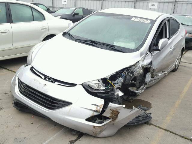 KMHDH4AE0DU797419 - 2013 HYUNDAI ELANTRA GL SILVER photo 2