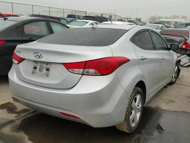 KMHDH4AE0DU797419 - 2013 HYUNDAI ELANTRA GL SILVER photo 4