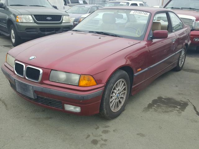 WBABG2327VET34949 - 1997 BMW 328 IS AUT BURGUNDY photo 2